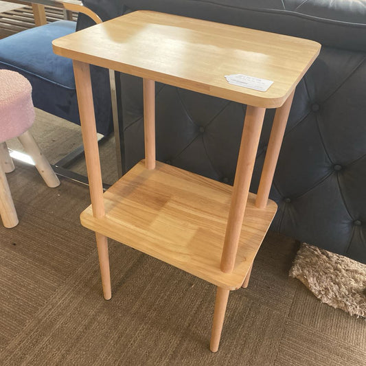 Blonde Two Tier Side Table