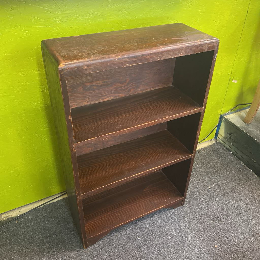 Small Dark Wood Bookcase (AS IS) C BOOKSHELVES