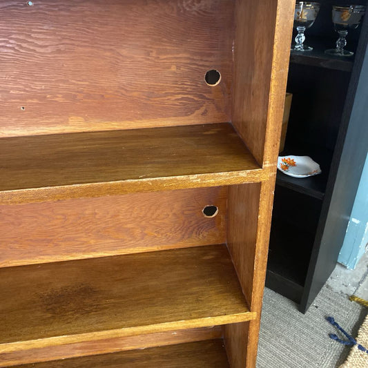 Small Shallow Scalloped Crest Bookcase (AS IS) C BOOKSHELVES