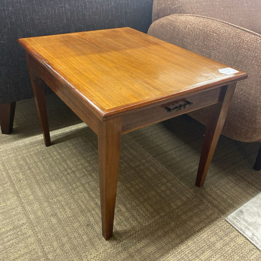 Large Rectangular Vintage Side Table w/Drawer