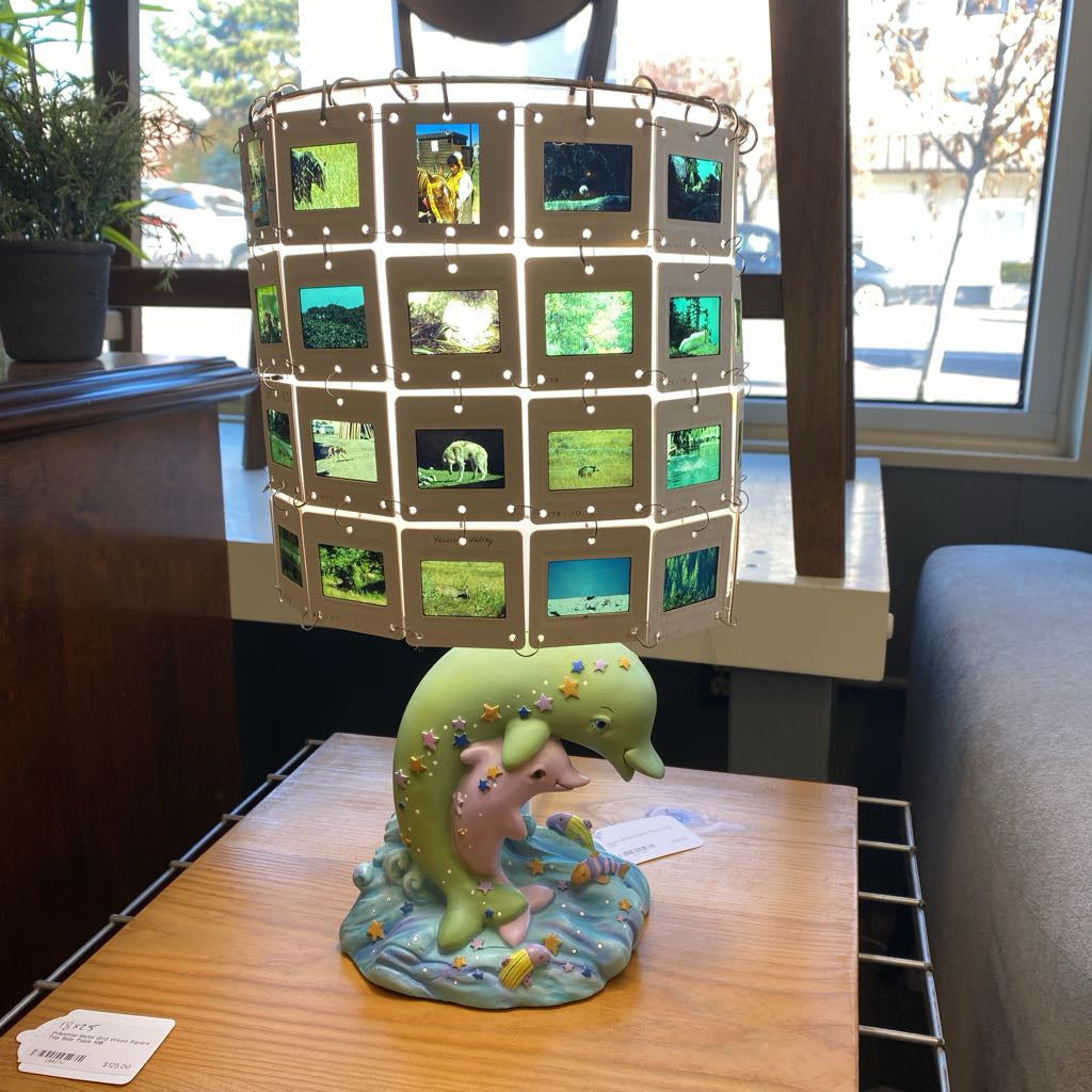 Slides Shade Dolphin Table Lamp LAMPS