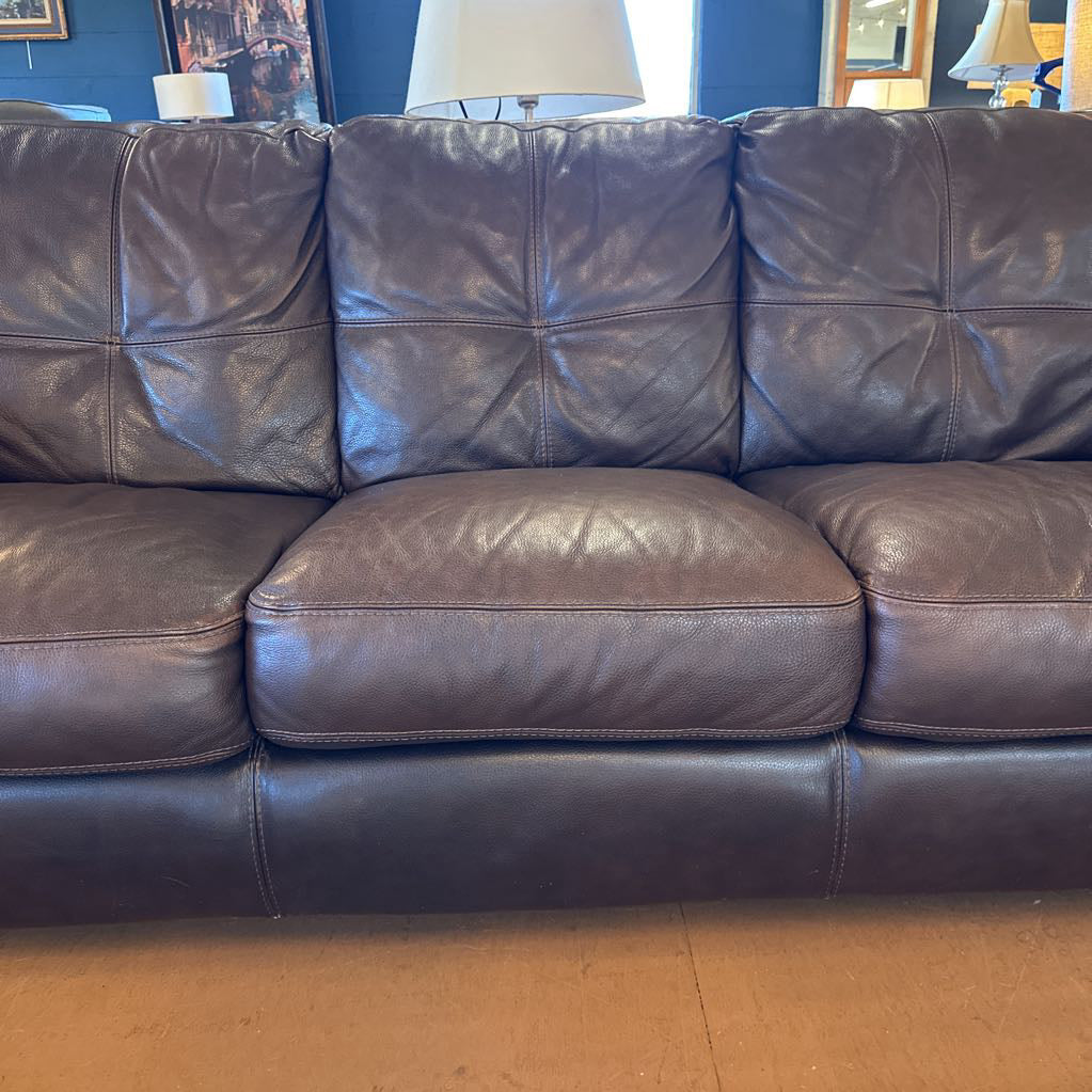Brown Leather Extra Comfy Sofa