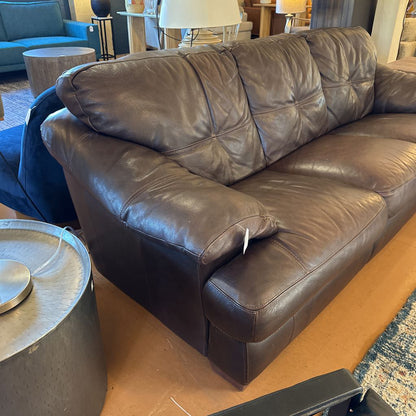Brown Leather Extra Comfy Sofa