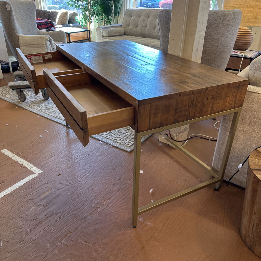 West Elm 2 Drawer Metal Base Desk C DESKS
