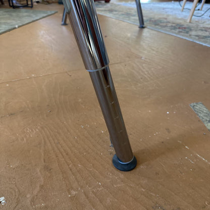 Black Metal Leg Height Adjustable Desk