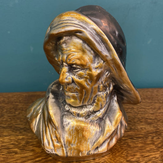 Vintage Gold Sailor Bust SMALLS