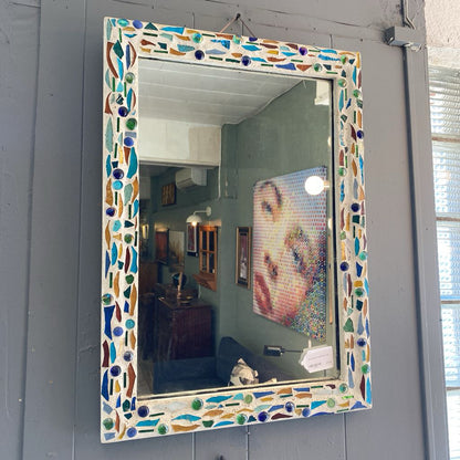 Glass Mosaic Frame Mirror