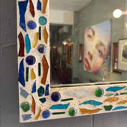 Glass Mosaic Frame Mirror