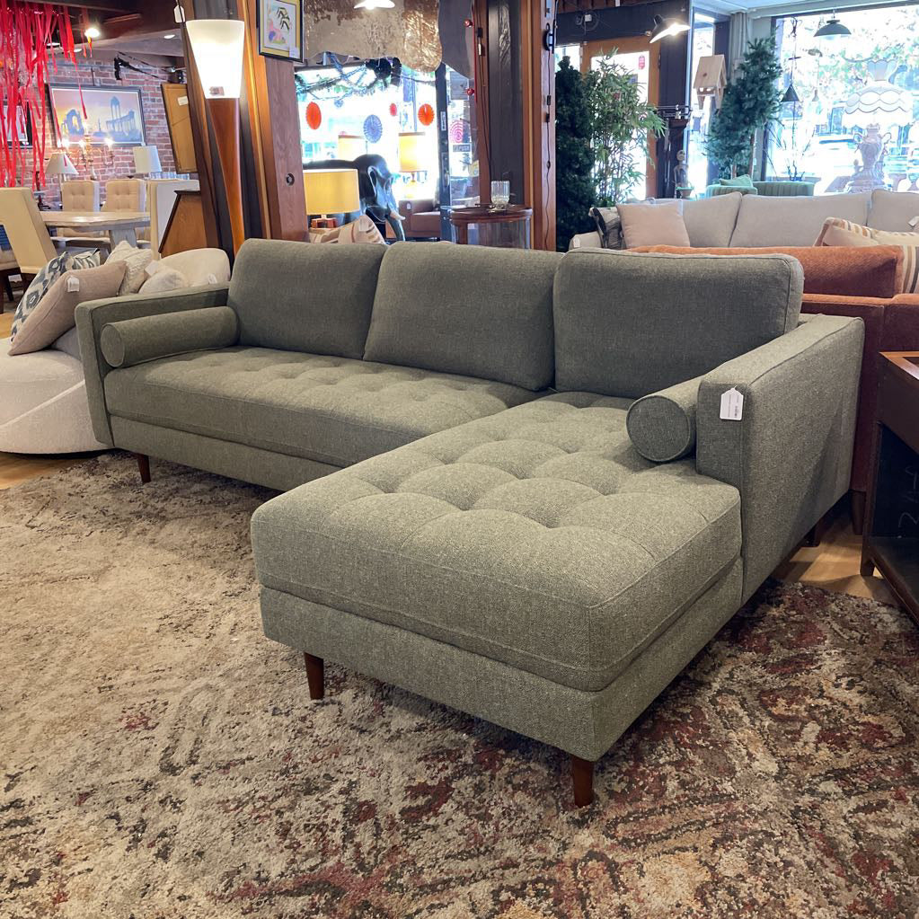 Malmo Sage RAF Chaise Sectional U SECTIONALS RAF