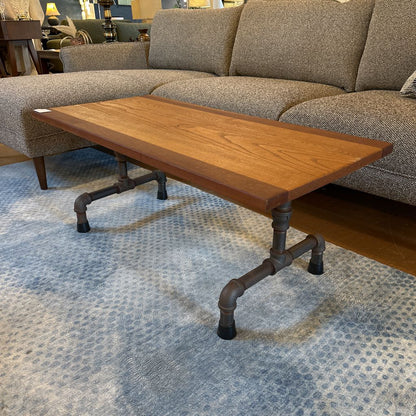 Rectangular 2 Tone Industrial Coffee Table