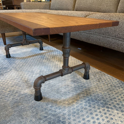 Rectangular 2 Tone Industrial Coffee Table
