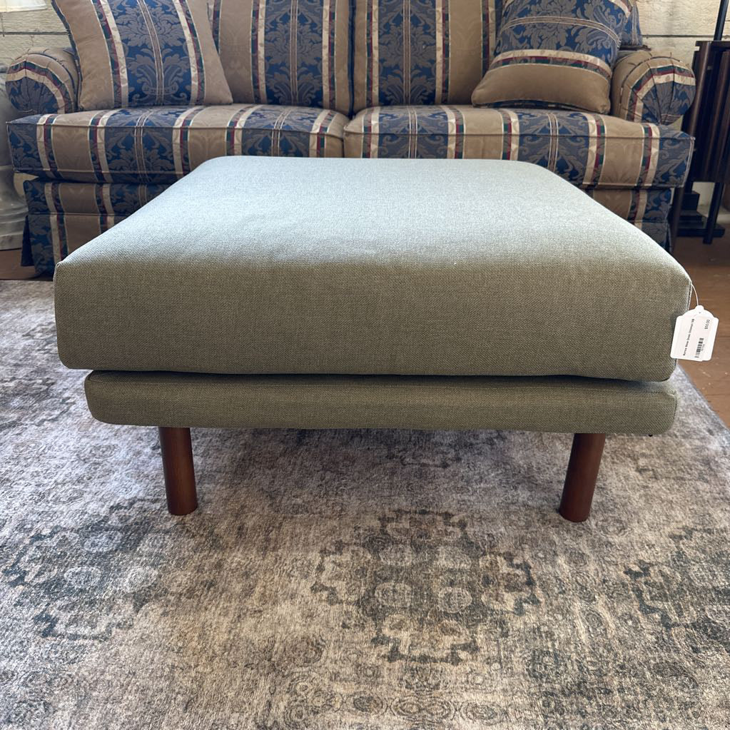 Burrow Moss Green Ottoman U OTTOMANS