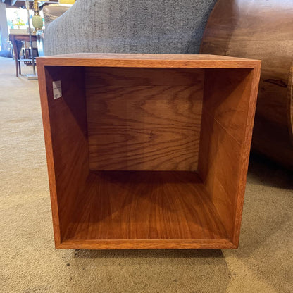 Teak Record Storage Cube C BOOKSHELVES