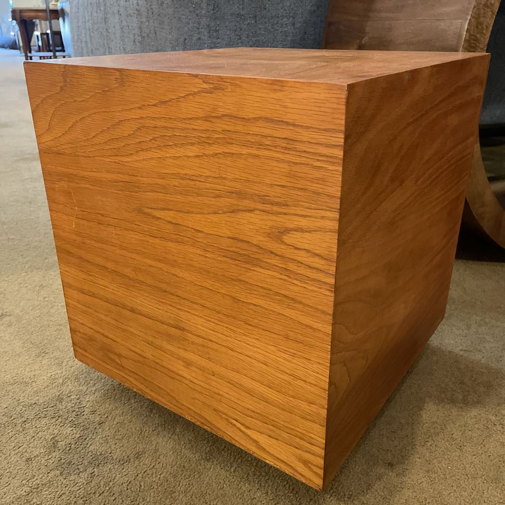 Teak Record Storage Cube C BOOKSHELVES