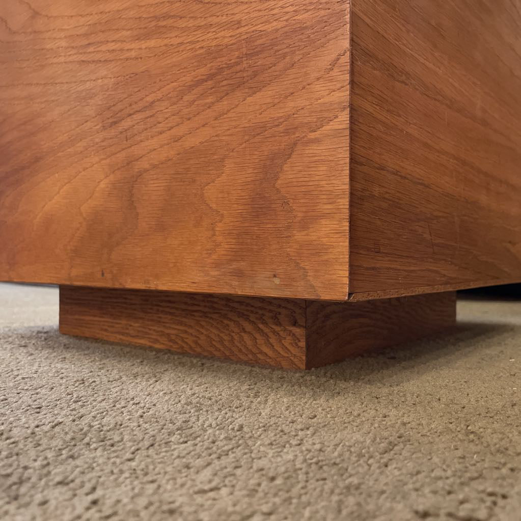 Teak Record Storage Cube C BOOKSHELVES