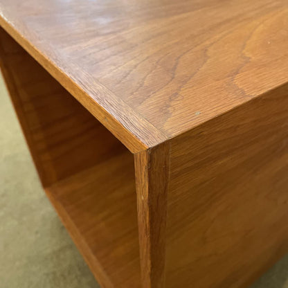 Teak Record Storage Cube C BOOKSHELVES