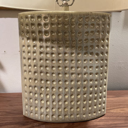Tanner Kenzie Pale Green Dimpled Lamp