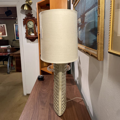 Tanner Kenzie Pale Green Dimpled Lamp