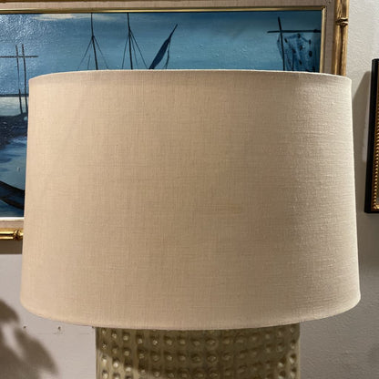 Tanner Kenzie Pale Green Dimpled Lamp