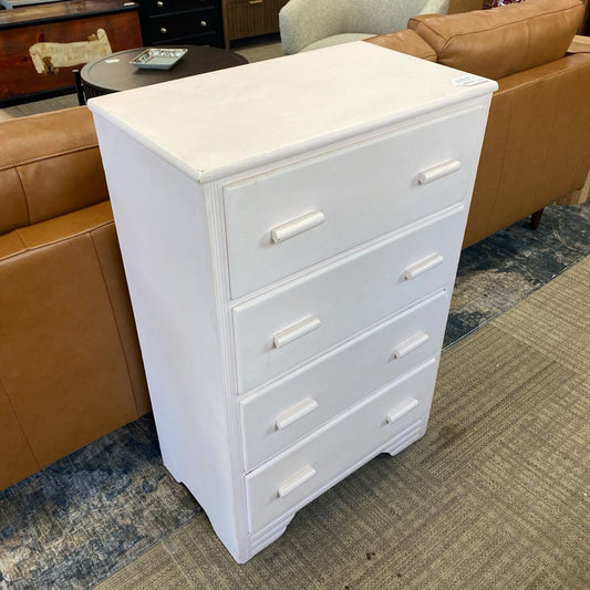 Vintage Pink Four Drawer Chest