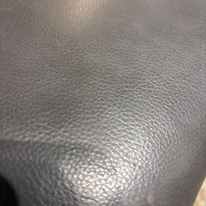 Grey Leather Power Recliner Sofa