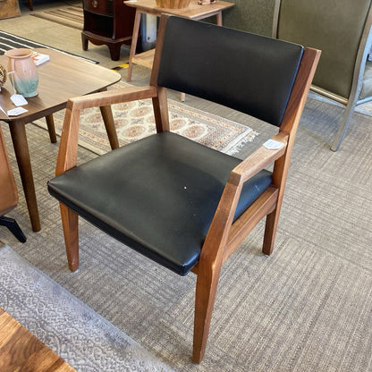 MCM Black & Walnut Armchair (AS IS)