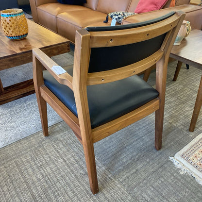 MCM Black & Walnut Armchair (AS IS)