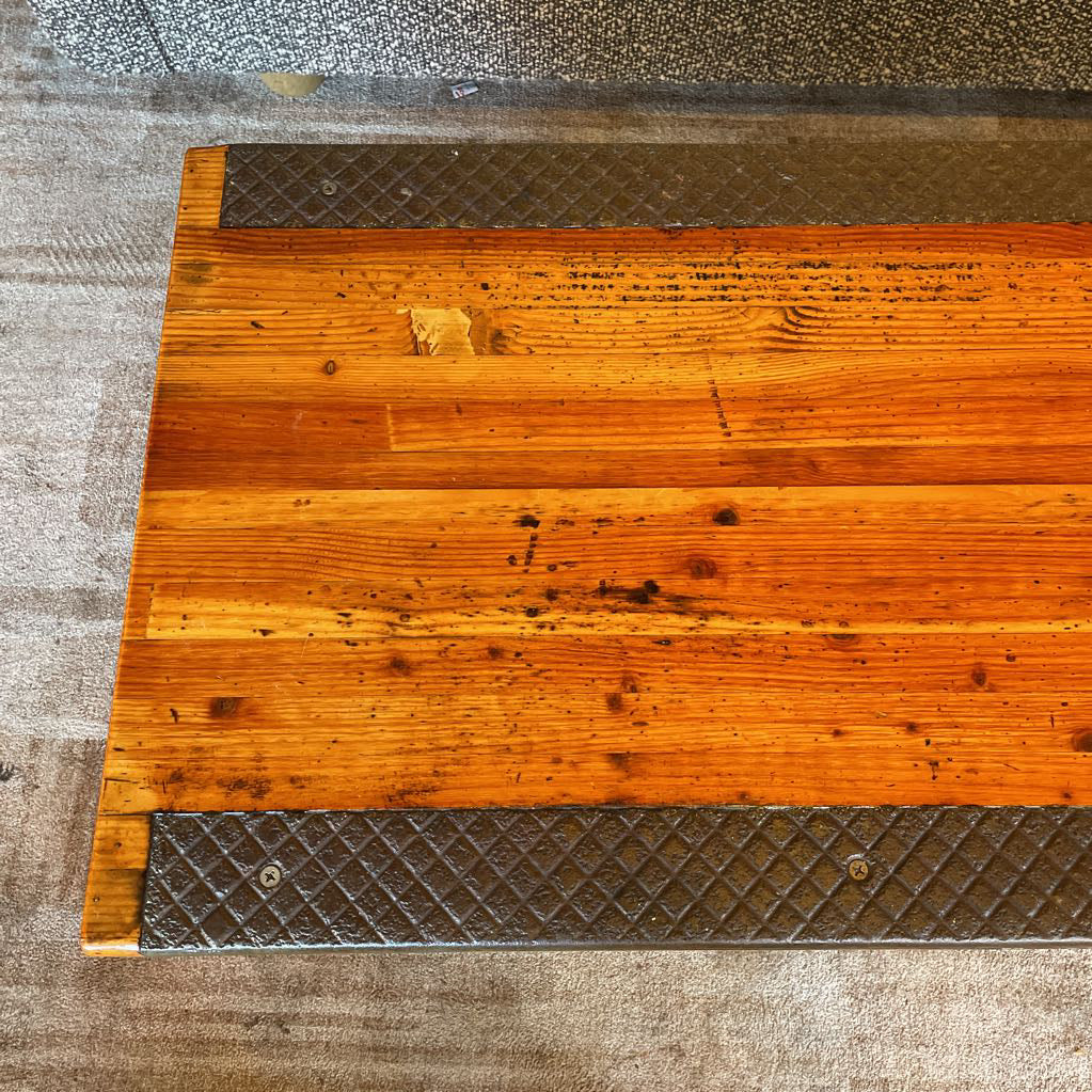 Pine Coffee Table Made of Steps From Oringnal REI Store