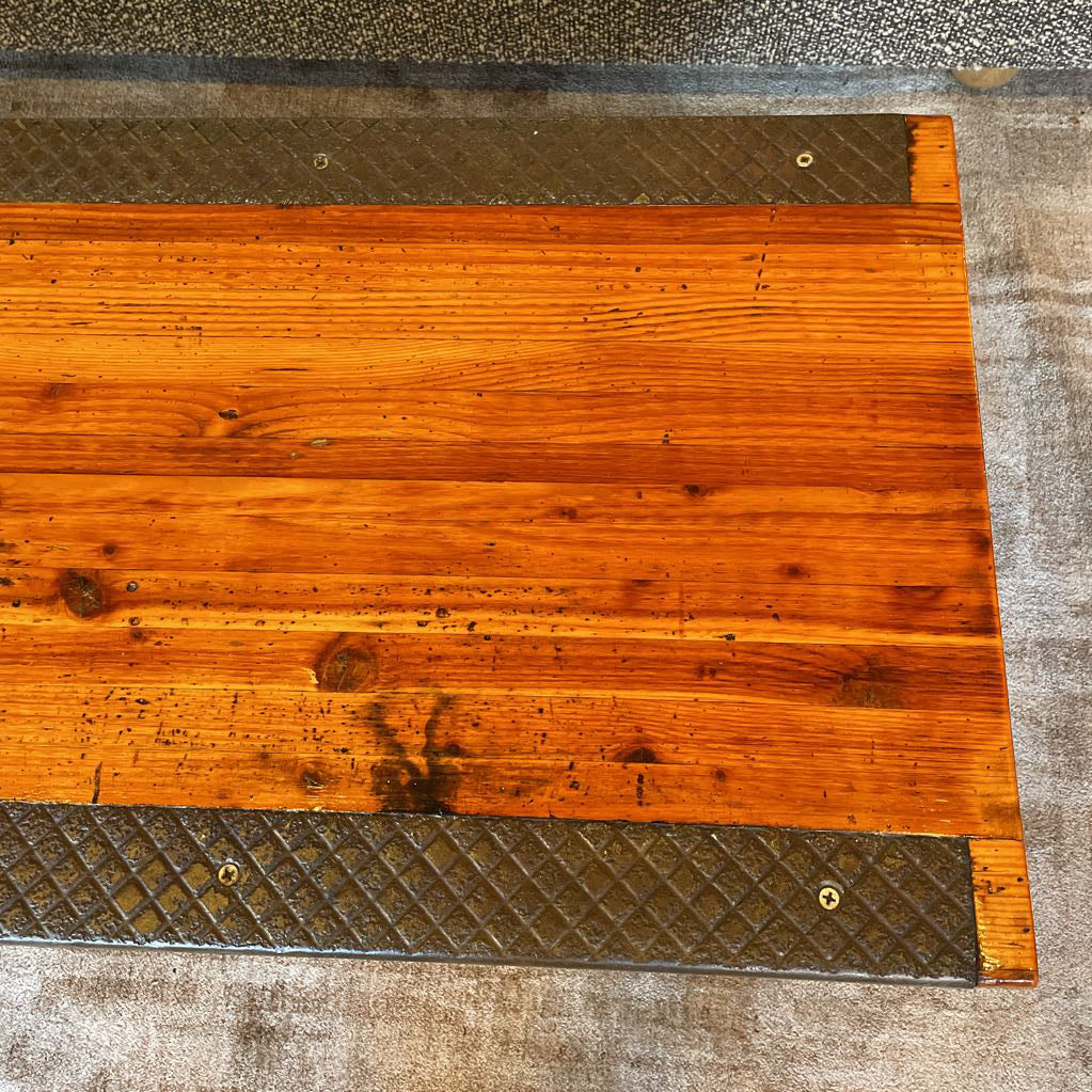 Pine Coffee Table Made of Steps From Oringnal REI Store