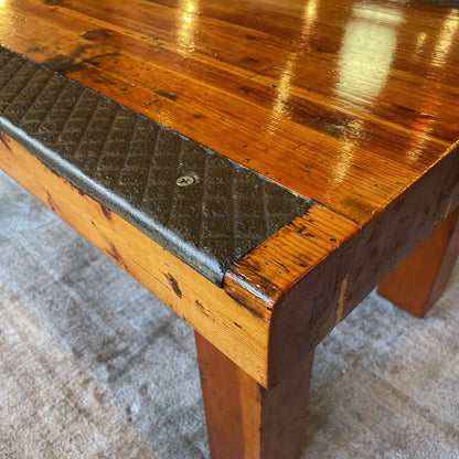 Pine Coffee Table Made of Steps From Oringnal REI Store