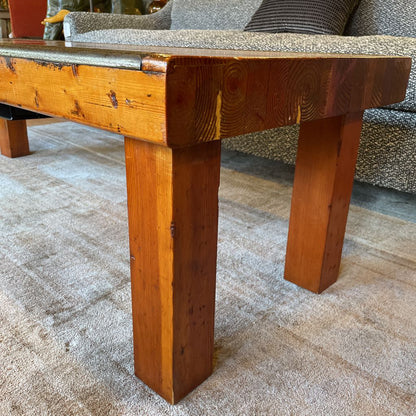 Pine Coffee Table Made of Steps From Oringnal REI Store