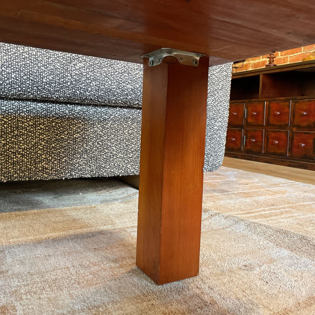 Pine Coffee Table Made of Steps From Oringnal REI Store