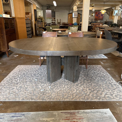 Bernhardt Outline 60-Inch Round Dining Table in Cassel Wire-brushed Oak C DINING TABLES