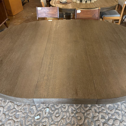 Bernhardt Outline 60-Inch Round Dining Table in Cassel Wire-brushed Oak C DINING TABLES