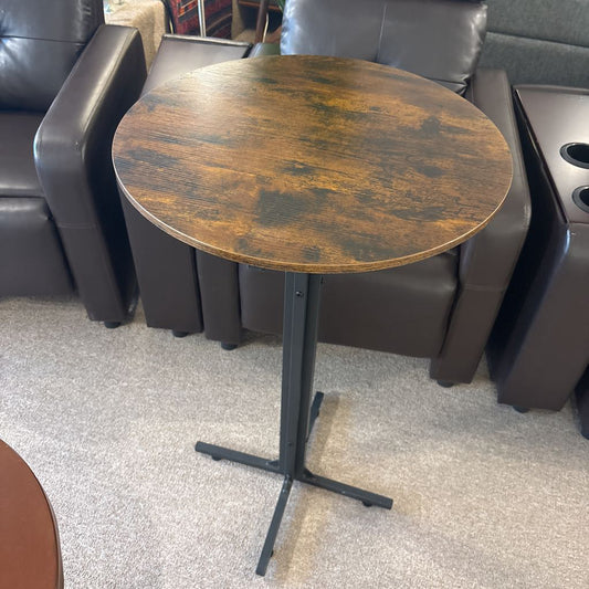 Industrial Bar Height Round Side Table C SIDE TABLES