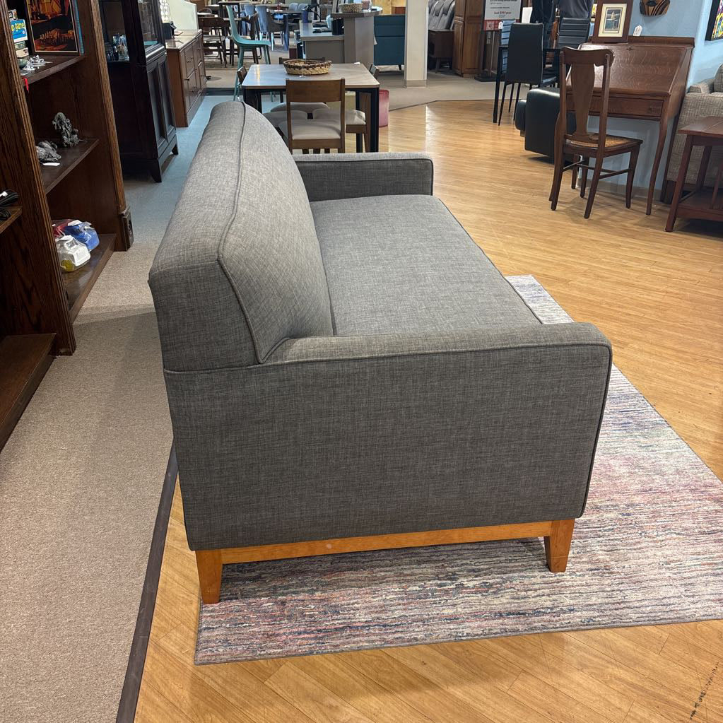 MCM Grey Wood Trim Sofa U SOFAS