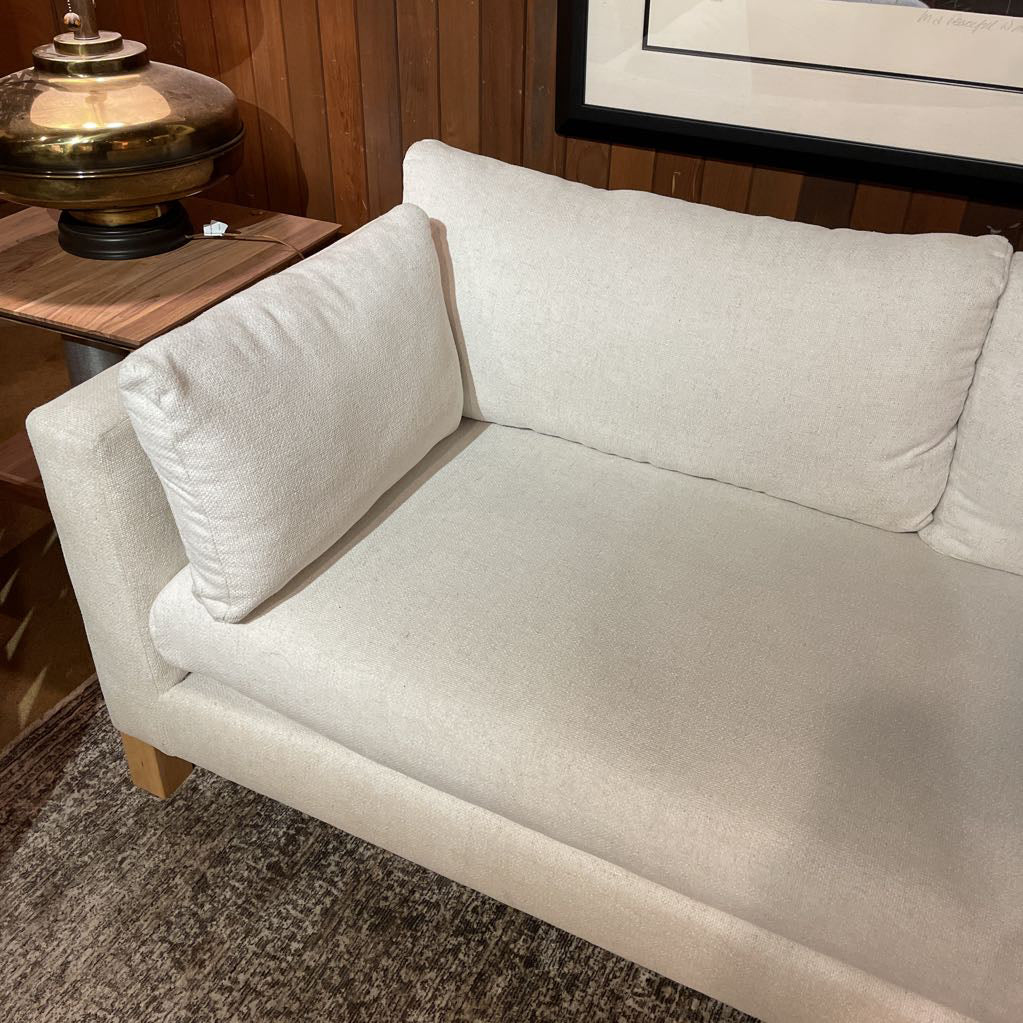 Crate & Barrel Pacific Cream Fabric Sofa