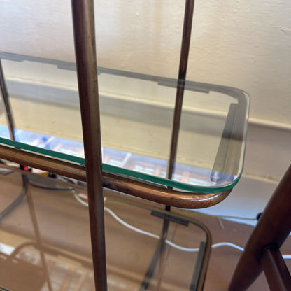 Multi Tiered Glass And Marble Console C CONSOLE TABLES