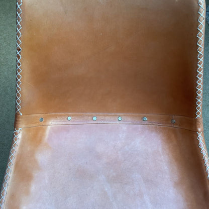 Saddle Style Orange Dining Chairs SET of 4 C DINING CHAIRS