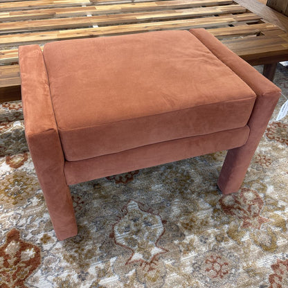 West Elm Orange Ottoman U OTTOMANS