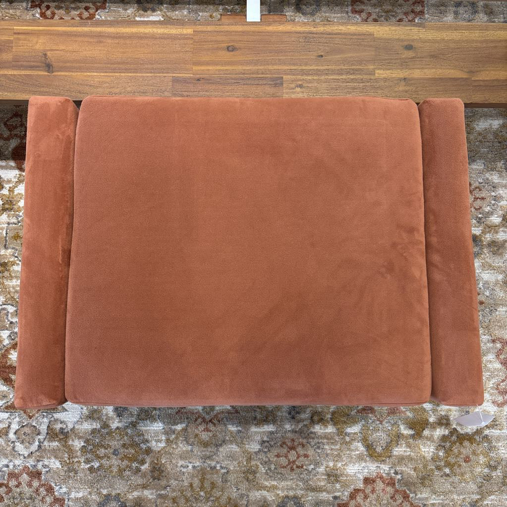 West Elm Orange Ottoman U OTTOMANS