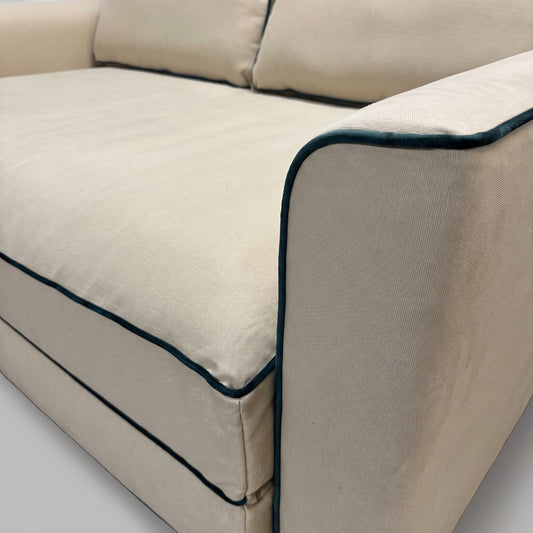 The Eclipse Sleeper Sofa - Sand/Moss Hemp Blend Fabric