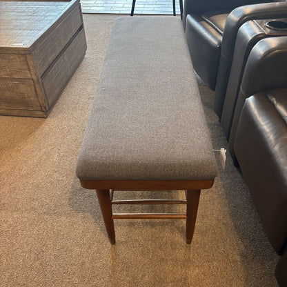 Contemporary Grey Accent Bench