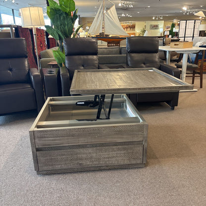 Rustic Lift Top Square Coffee Table C COFFEE TABLES
