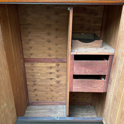Carved 2 Door Armoire - As Is C CABINETS