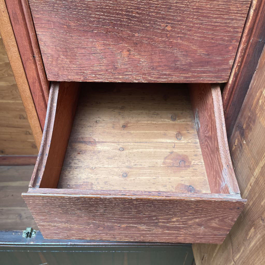 Carved 2 Door Armoire - As Is C CABINETS