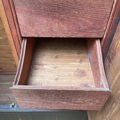 Carved 2 Door Armoire - As Is C CABINETS