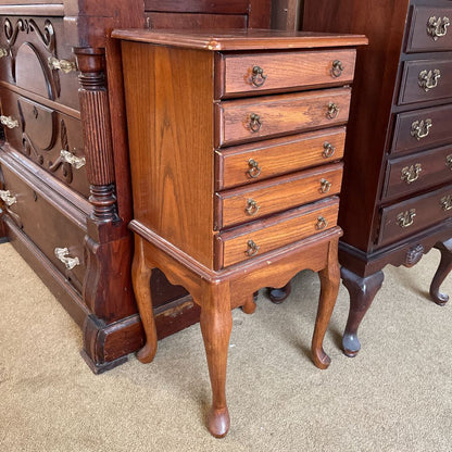 5 Drawer Cabriole Leg Jewelry Chest