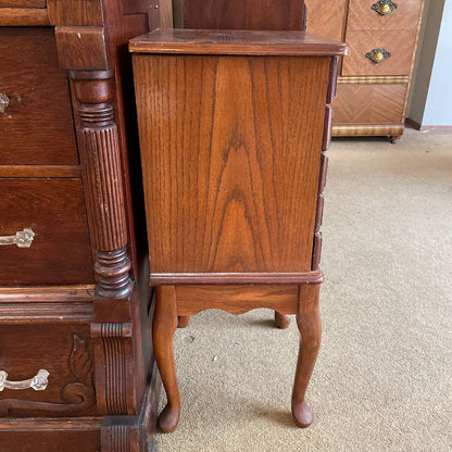 5 Drawer Cabriole Leg Jewelry Chest