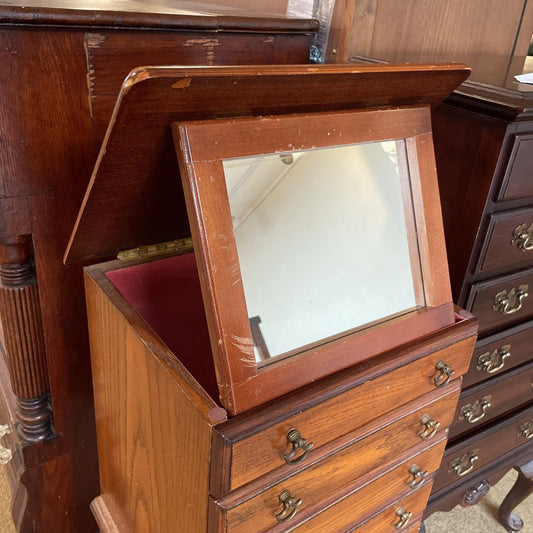 5 Drawer Cabriole Leg Jewelry Chest